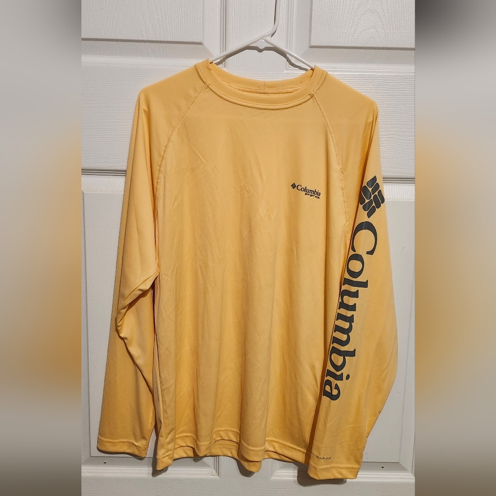 Columbia Yellow Long Sleeve Shirt